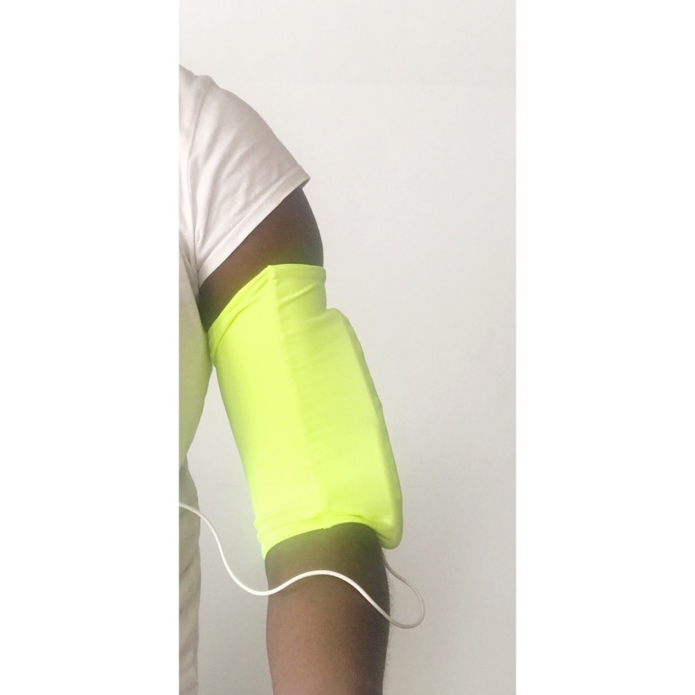 Green  Sport Running Arm Bag Spandex phone pouch